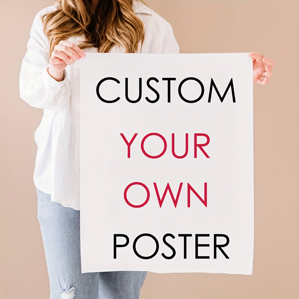 Custom Map Poster - ภาพพิมพ์บนผ้าใบตามสั่งจากภาพถ่ายของคุณ ภาพงานแต่งงาน วันเกิด โปสเตอร์ ตกแต่งผนังบ้าน ภาพสัตว์เลี้ยง