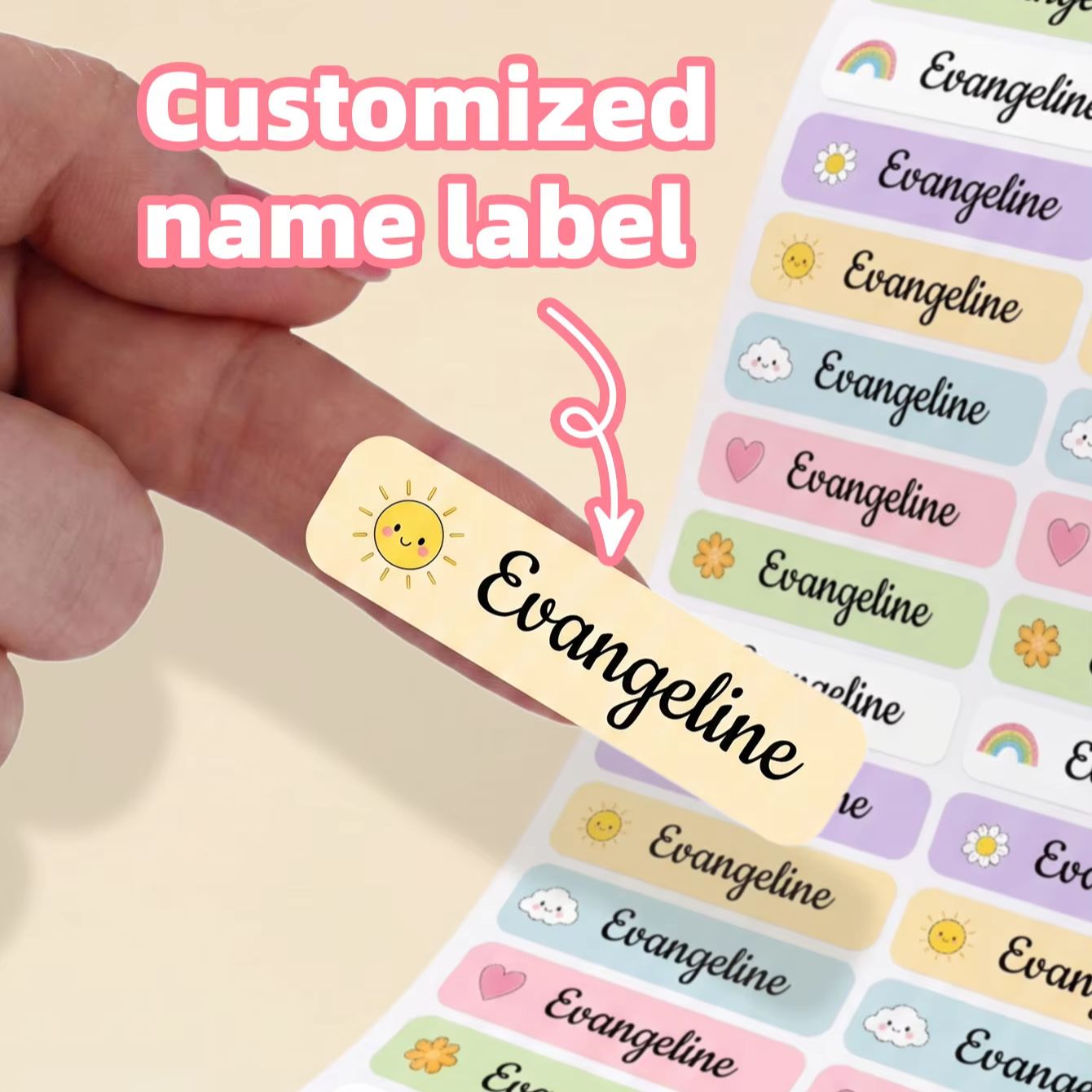 สติกเกอร์ชื่อแบบกำหนดเอง 1-220 - Personalized Name Box บทวิจารณ์และราคา