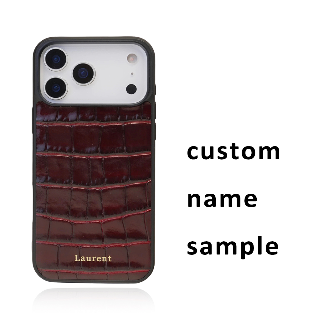 เคสโทรศัพท์หนังอิตาลีลายหนังจร - Personalized Name Box บทวิจารณ์และราคา